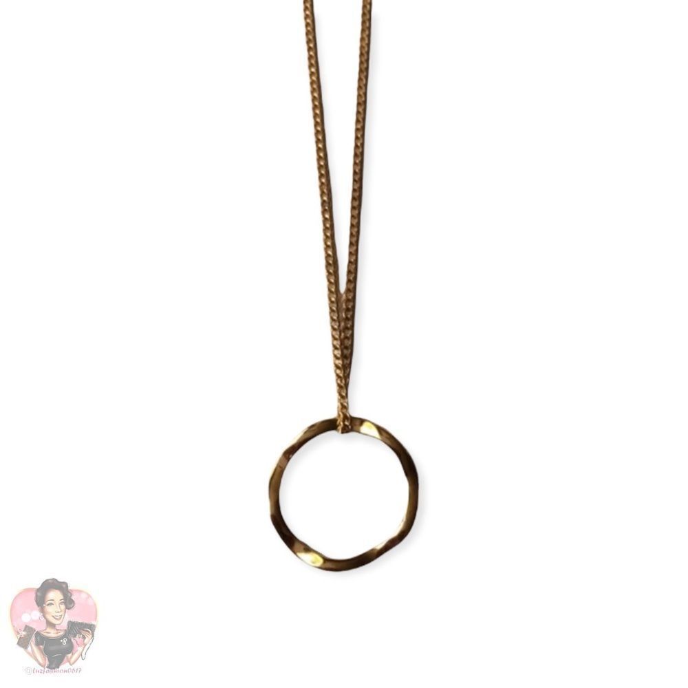 Chevron Circle Necklace